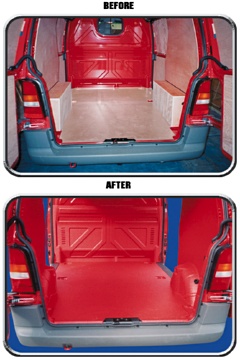 Speedliner  Red Van Before and After